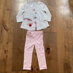 Mud Pie Baby Girl Santa Christmas Outfit